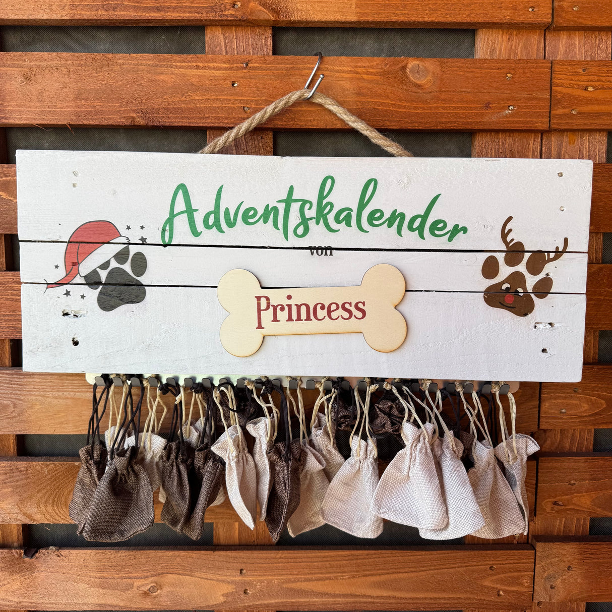 Personaliserter Adventskalender für Hunde
