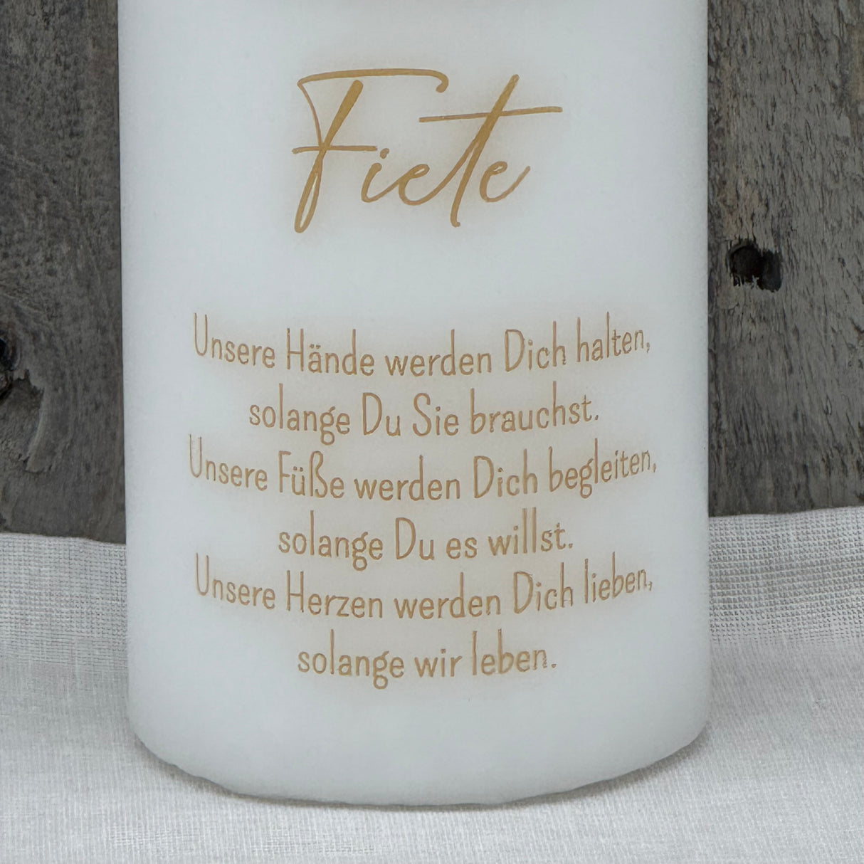 Personalisierte Taufkerze - Arche