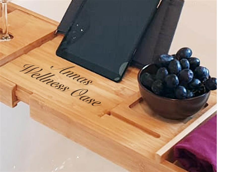 Badewannenablage, personalisiert