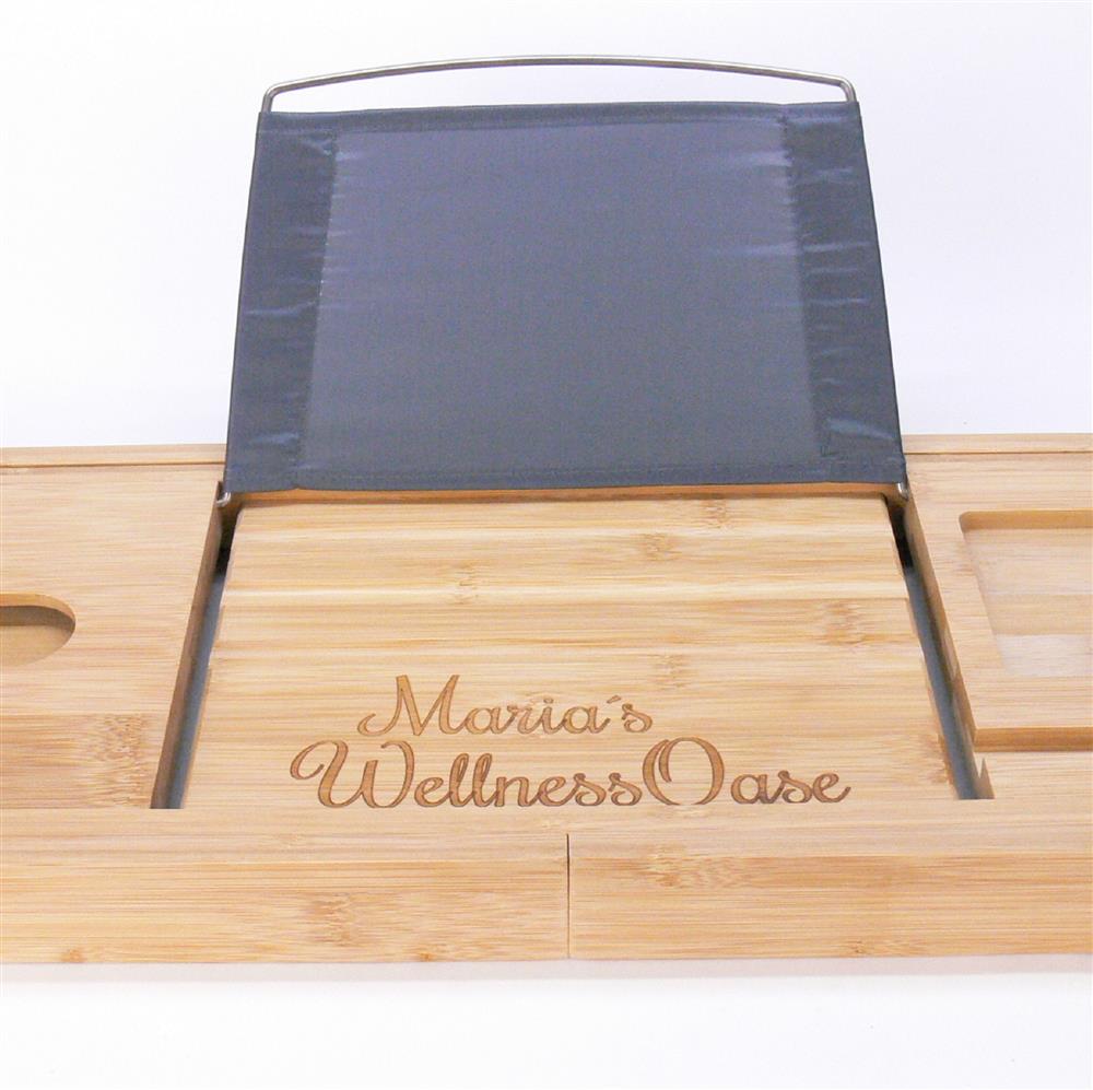 Badewannenablage, personalisiert