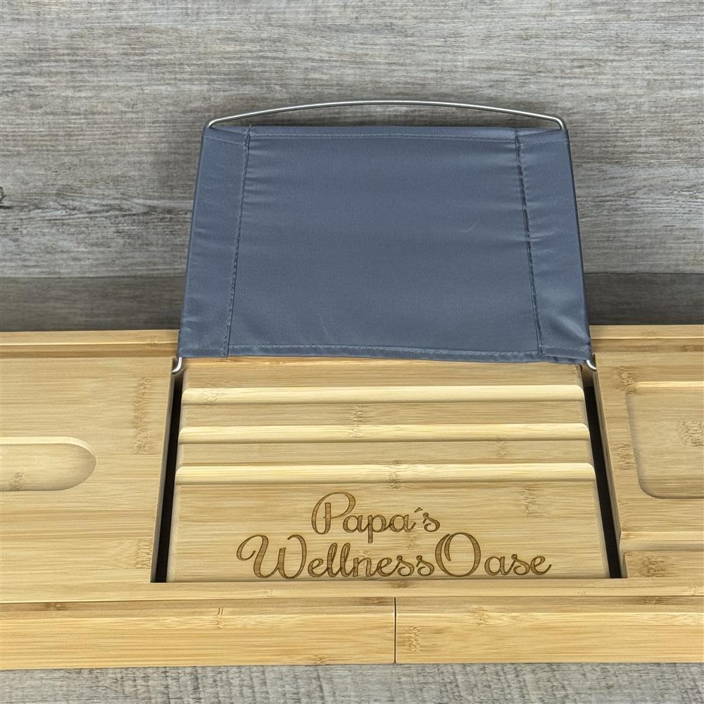 Badewannenablage, personalisiert