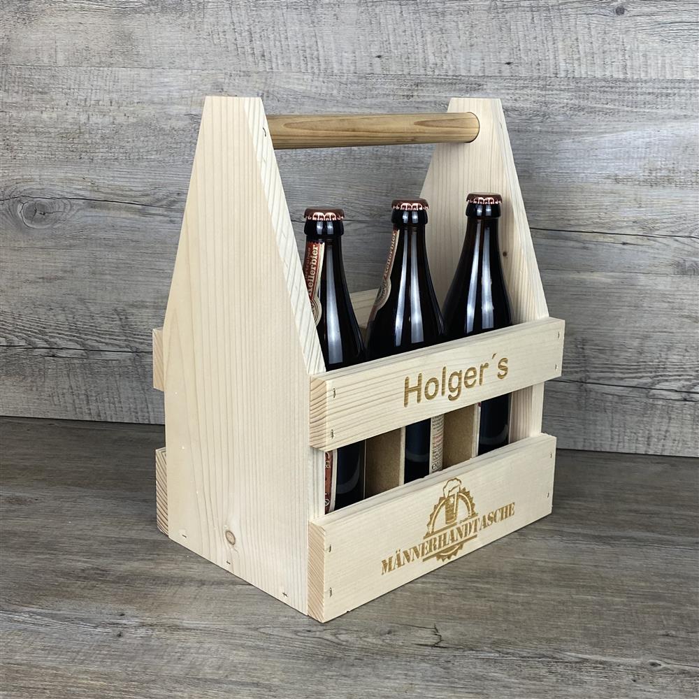 Bierträger Männerhandtasche, personalsiert
