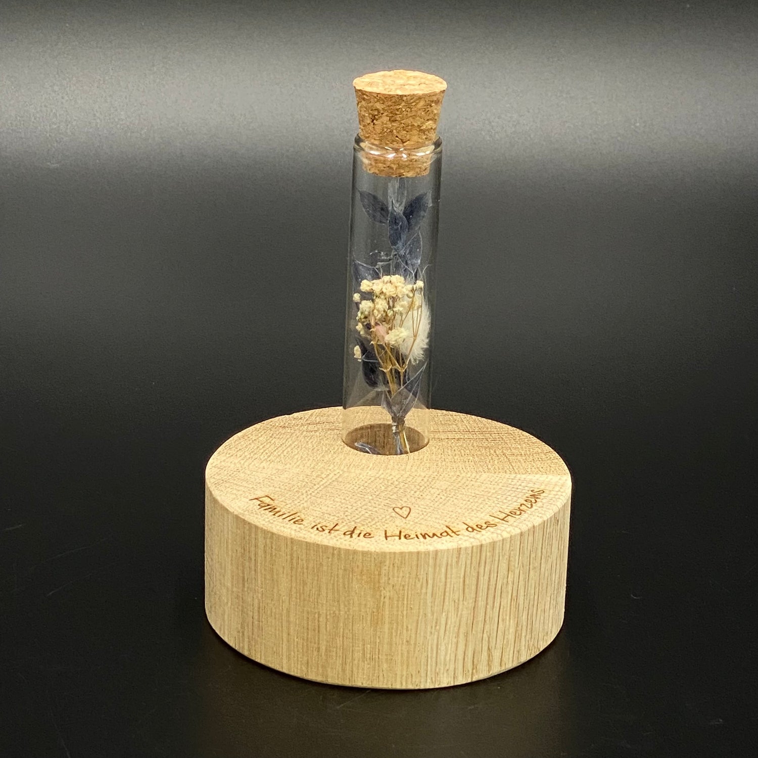 Deko Block Vase Familie ist die Heimat des Herzens