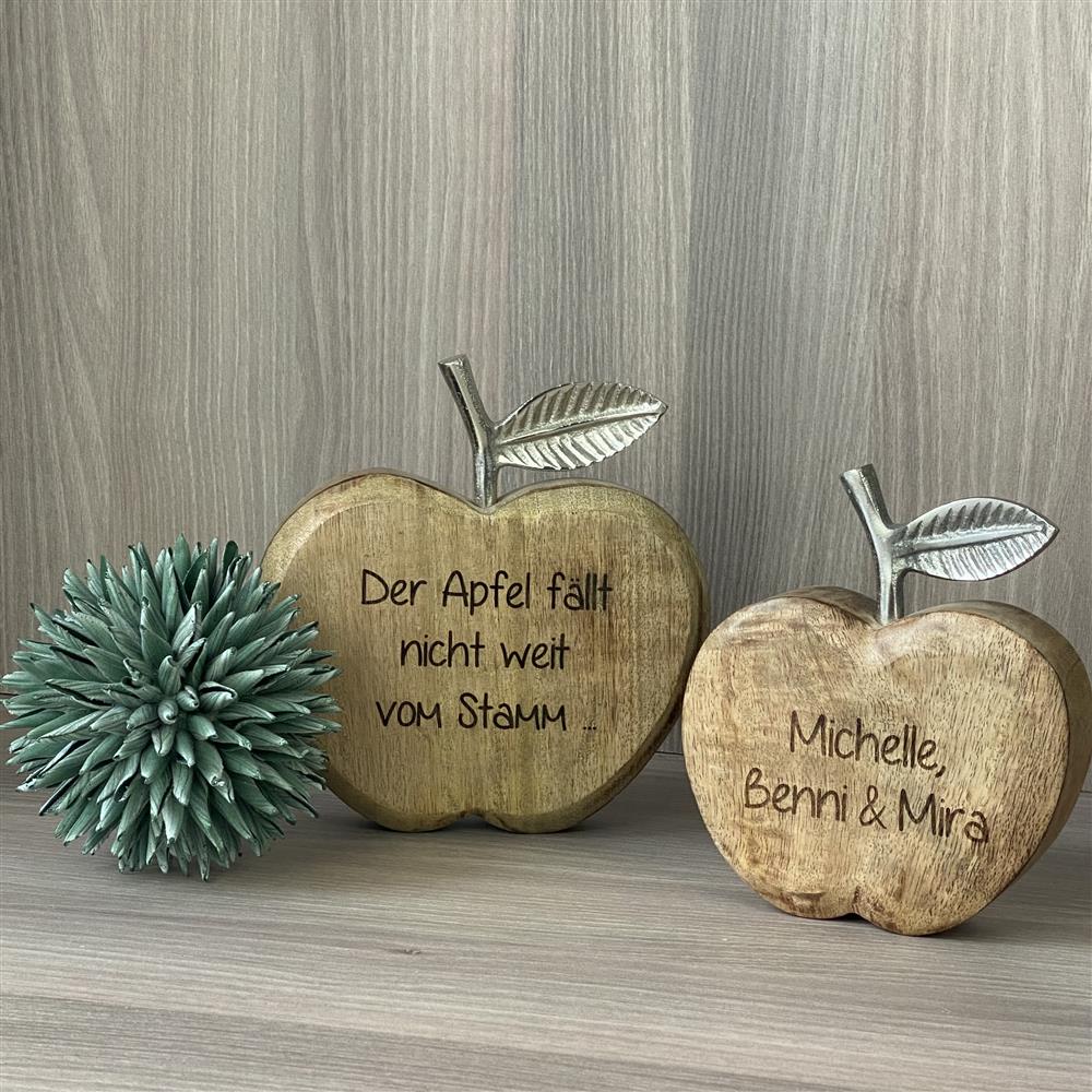 Deko Äpfel - Der Apfel fällt nicht weit vom Stamm, personalisiert