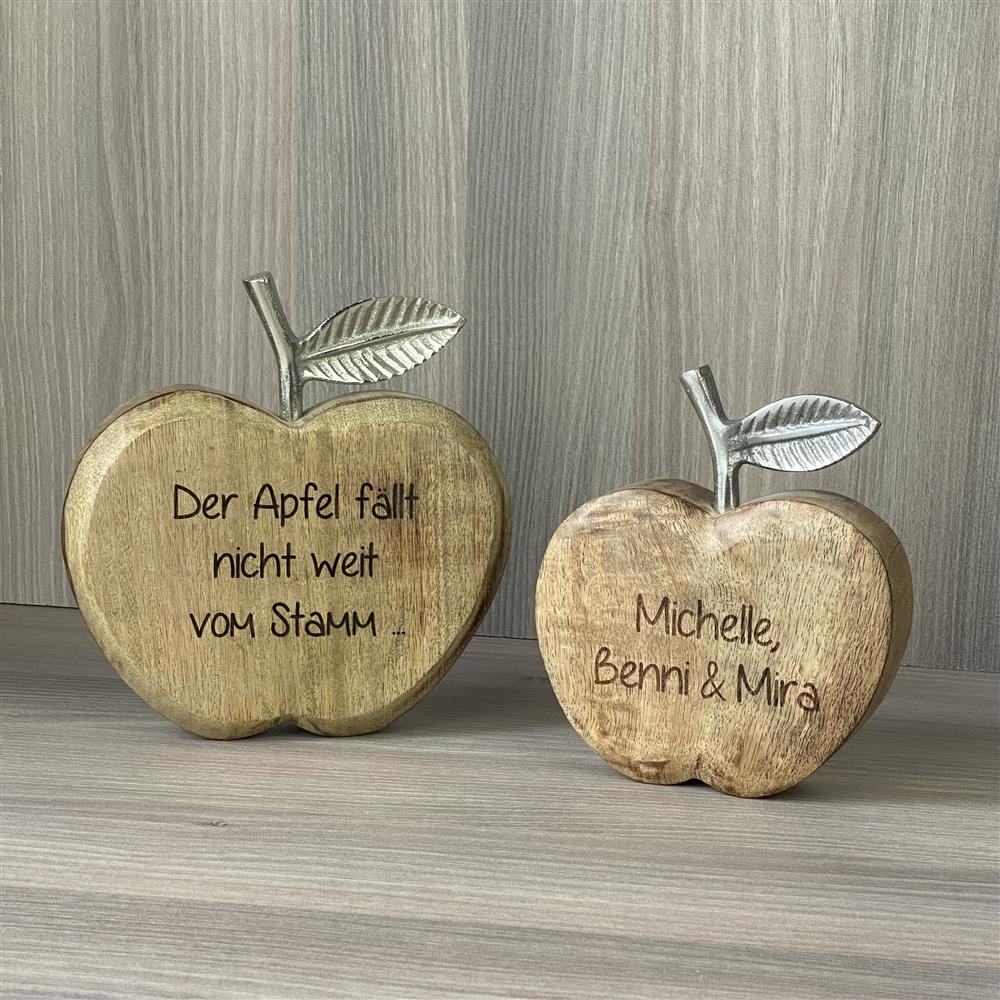 Deko Äpfel - Der Apfel fällt nicht weit vom Stamm, personalisiert