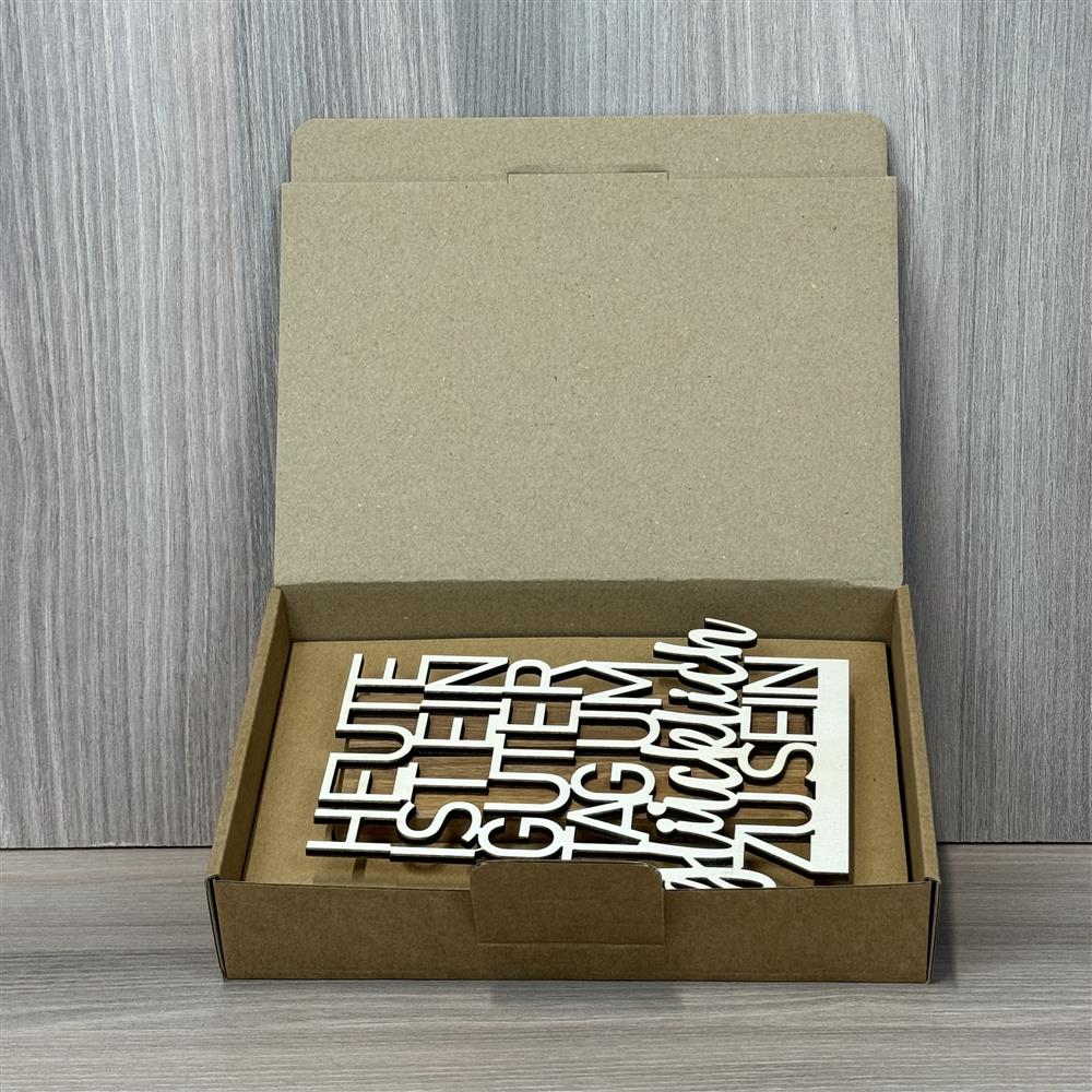 Deko Aufsteller Heute ist ein guter Tag um glücklich zu sein, personalisierbar