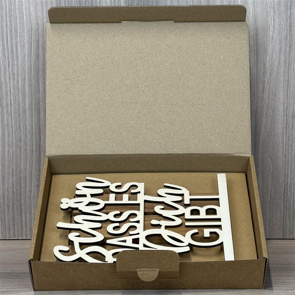 Deko Aufsteller Schön, dass es Dich gibt, personalisierbar