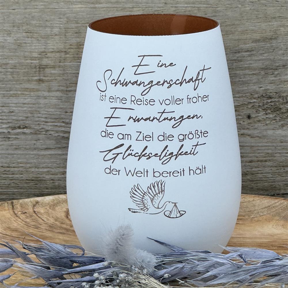 Deko Light - Schwangerschaft (Storch), personalisierbar