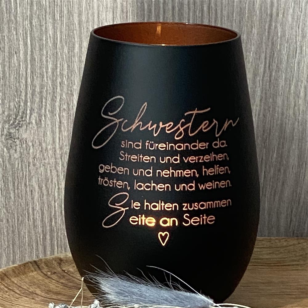 Deko Light - Schwestern sind füreinander da, personalisierbar