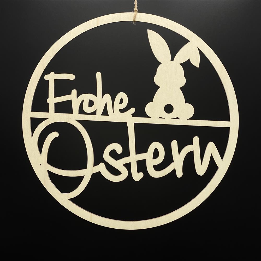Deko Ring „Frohe Ostern“ – aus 4 mm Pappelholz in natürlicher Farbe.
Perfektes Oster-Dekor für Zuhause, Fenster, Türen oder als Tischdeko.
Frühlingshaftes Accessoire für Ostern, Familie, Freunde und Kinder.
Schafft eine festliche Atmosphäre und Freude beim Dekorieren.
Durchmesser 20 cm – leicht, langlebig und einfach zu dekorieren.