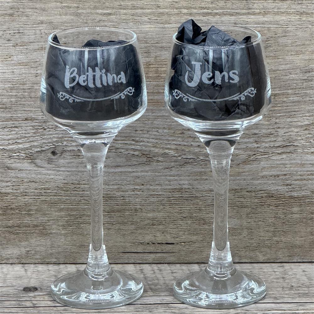 Eierlikörpaket, inkl. 2 Sorten Eierlikör und 2 Gläsern, personalisierbar