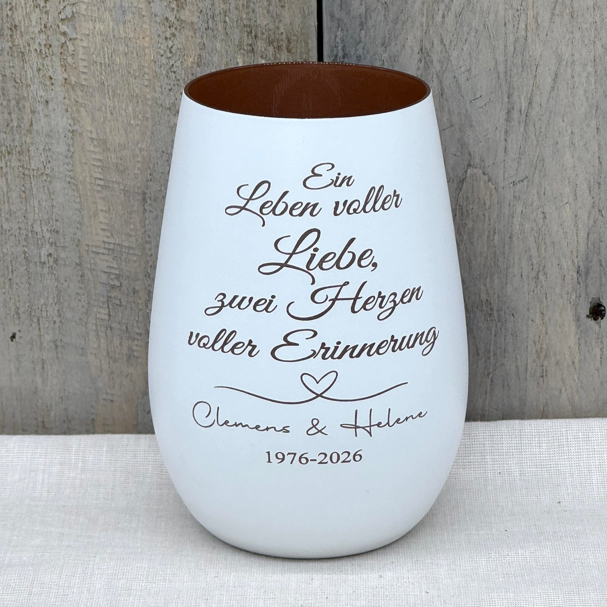 Deko Light - Ein Leben voller Liebe, zwei Herzen voller Erinnerung | personalisiert