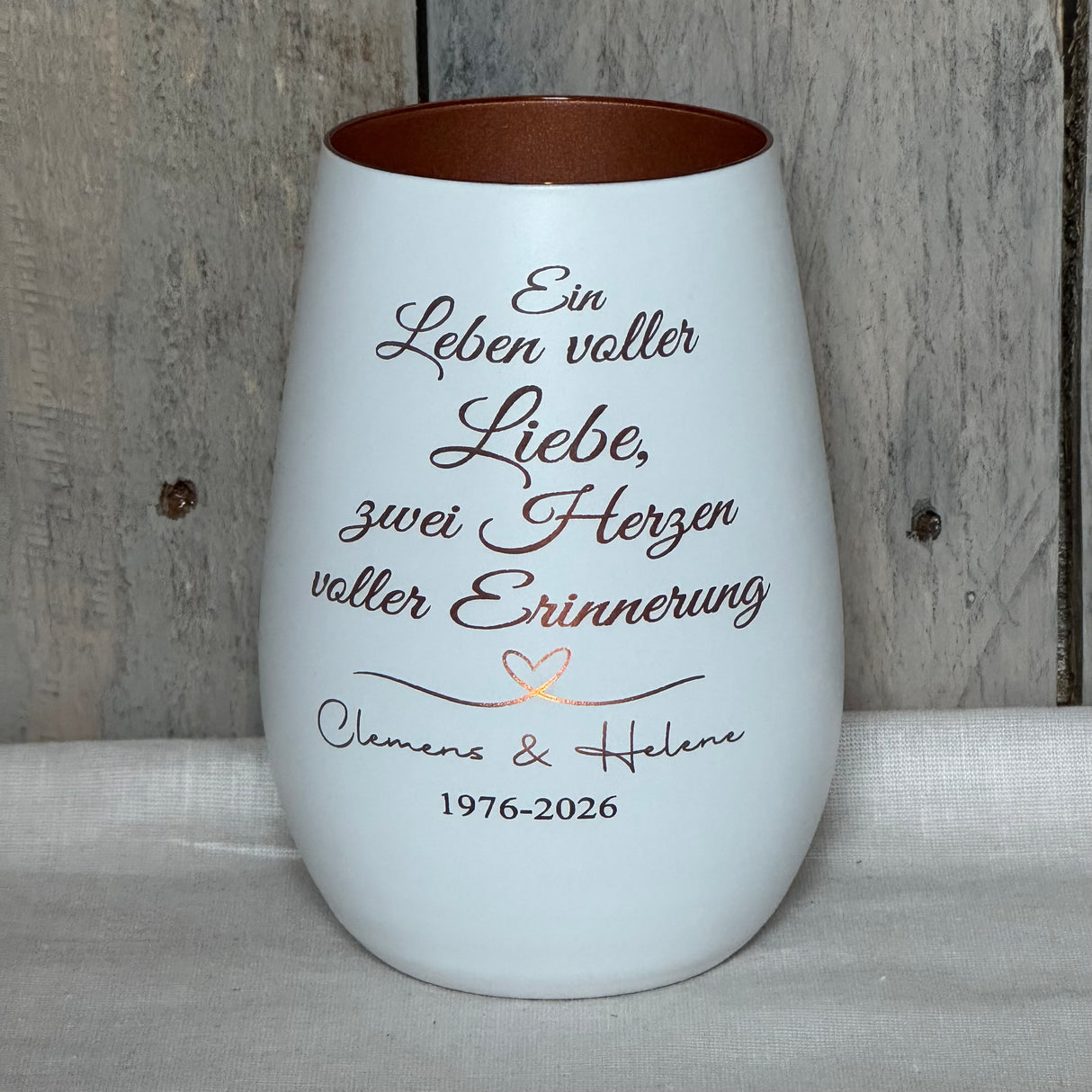 Deko Light - Ein Leben voller Liebe, zwei Herzen voller Erinnerung | personalisiert