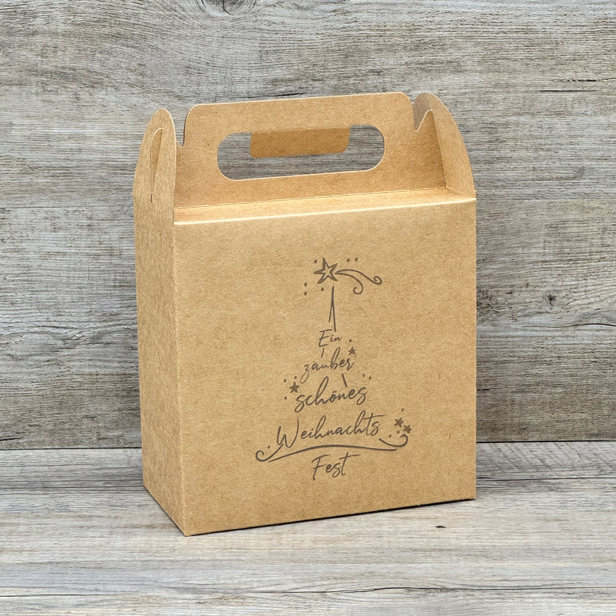 Giebelverpackung klein - Weihnachten, 5 Stück