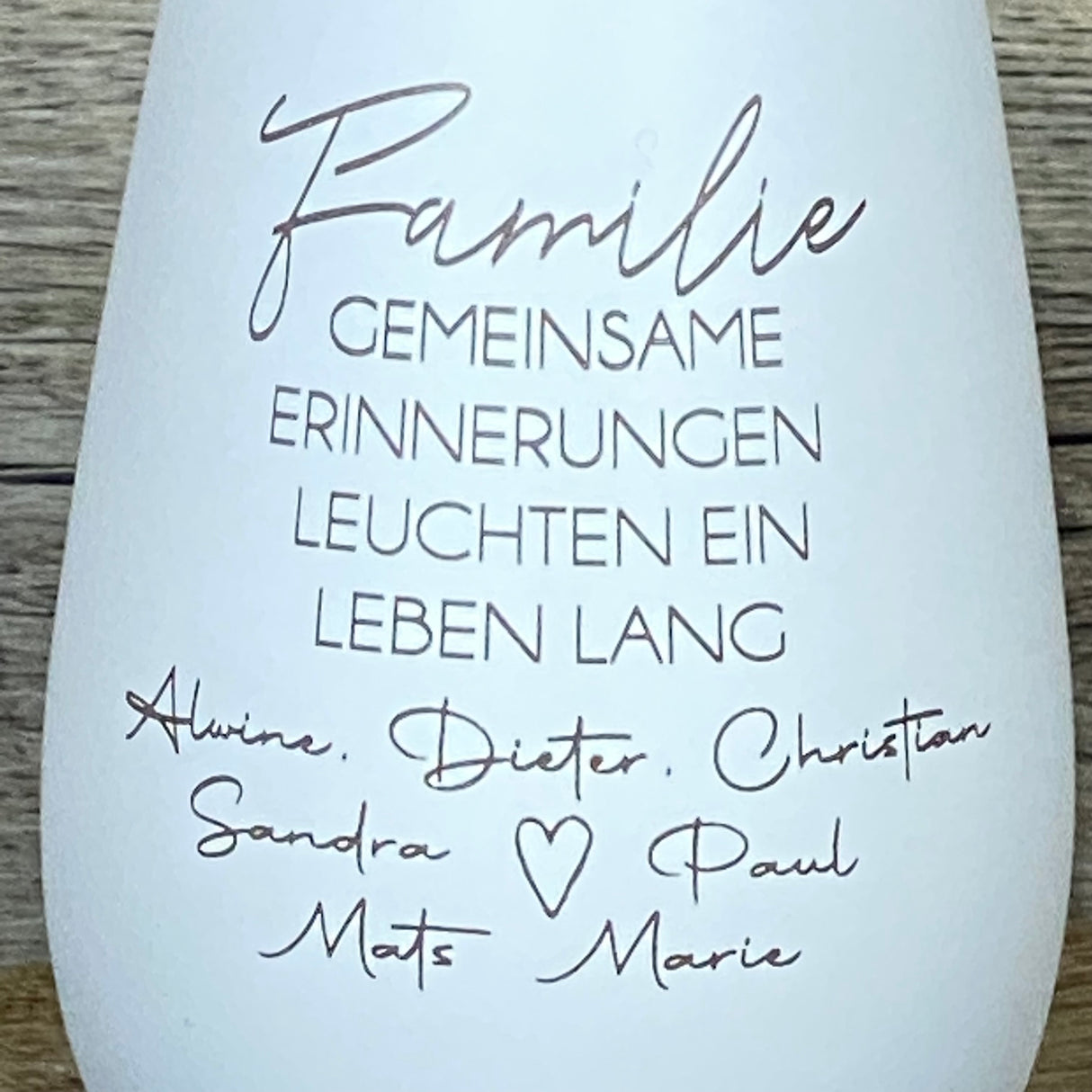 Deko Light - Familie Erinnerungen, personalisierbar
