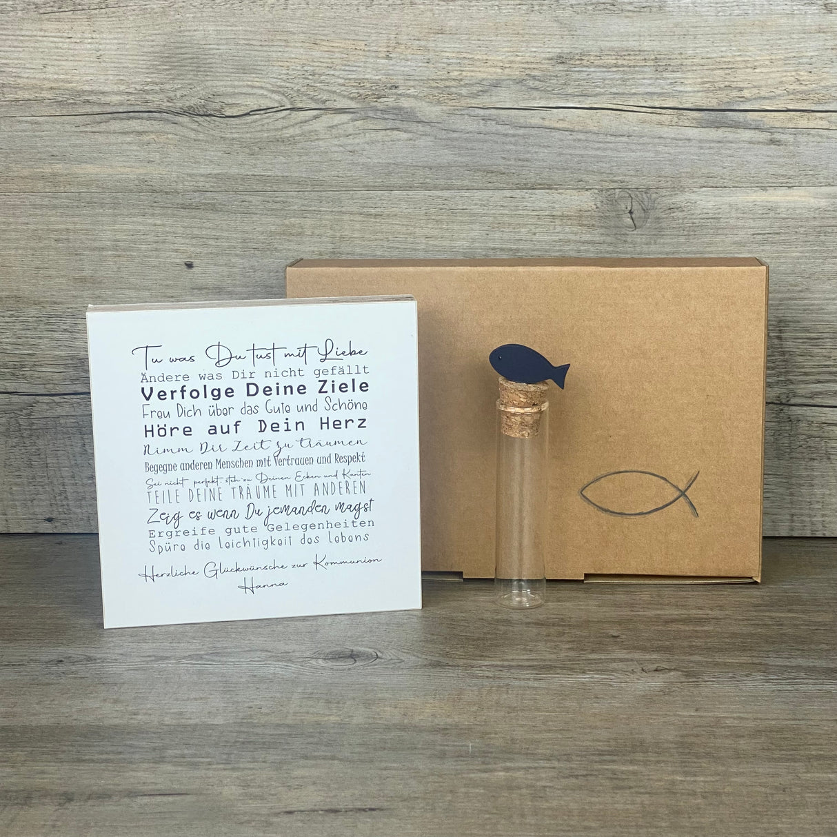 Geschenkset Kommunion, personalisiert
