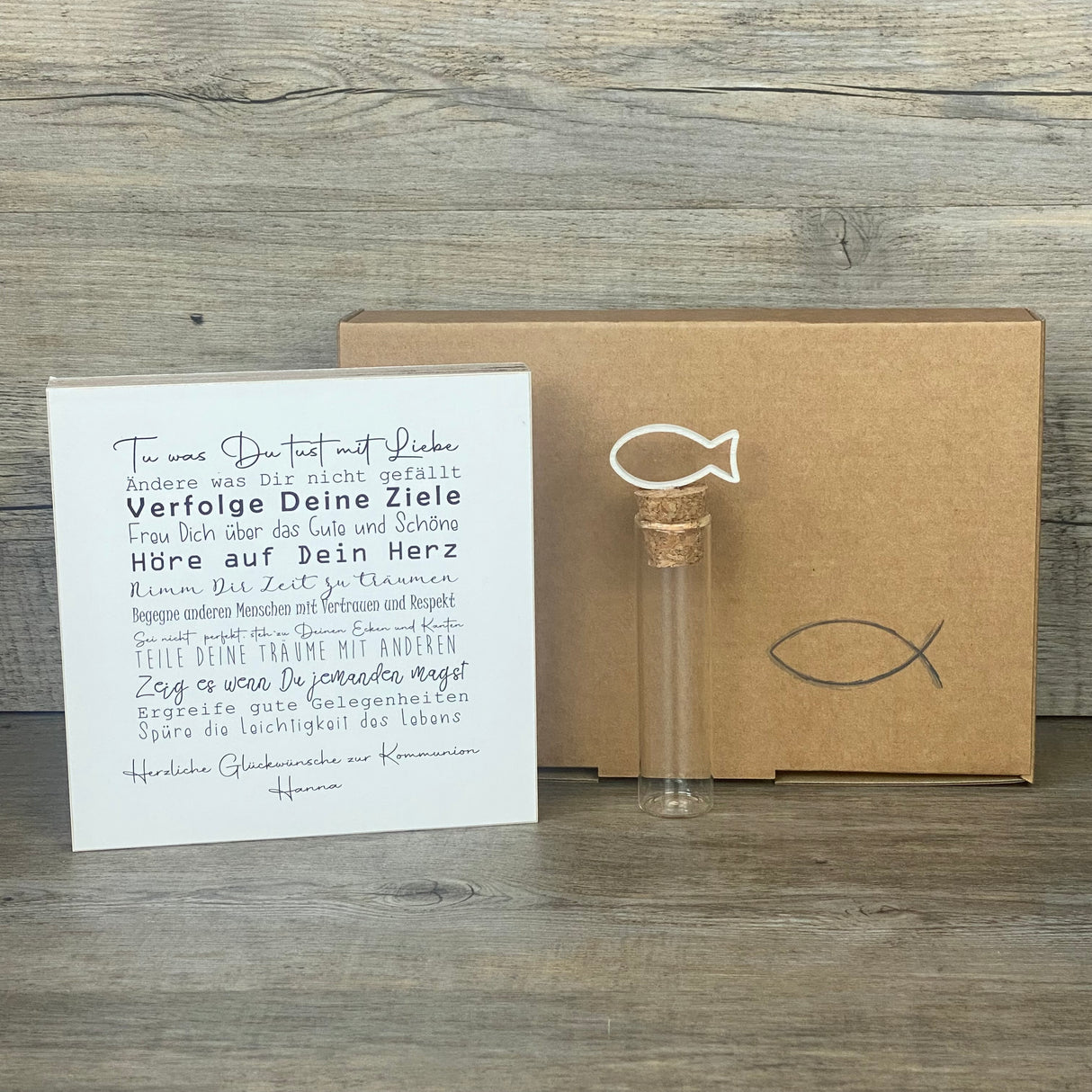 Geschenkset Kommunion, personalisiert