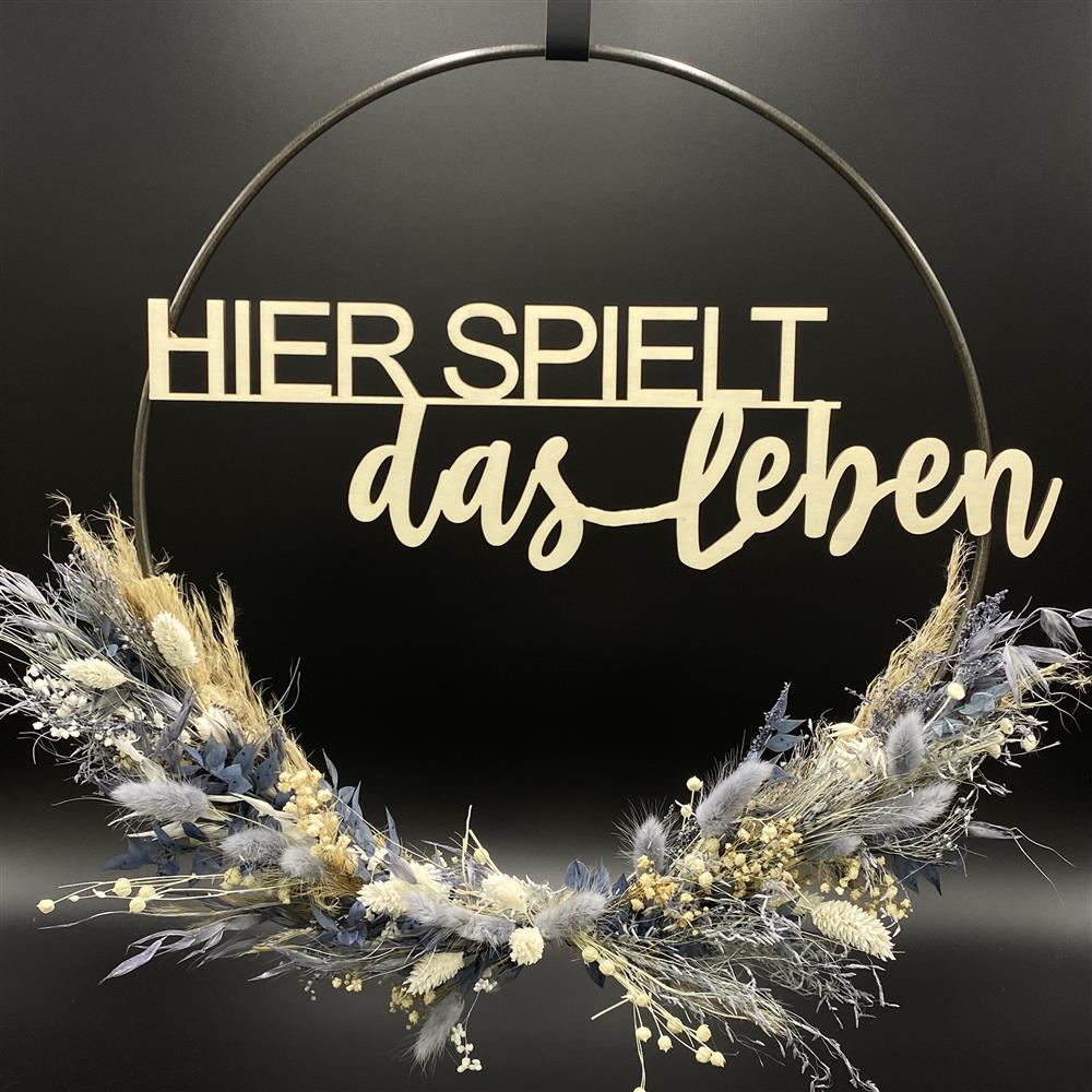 Flower Hoop blau