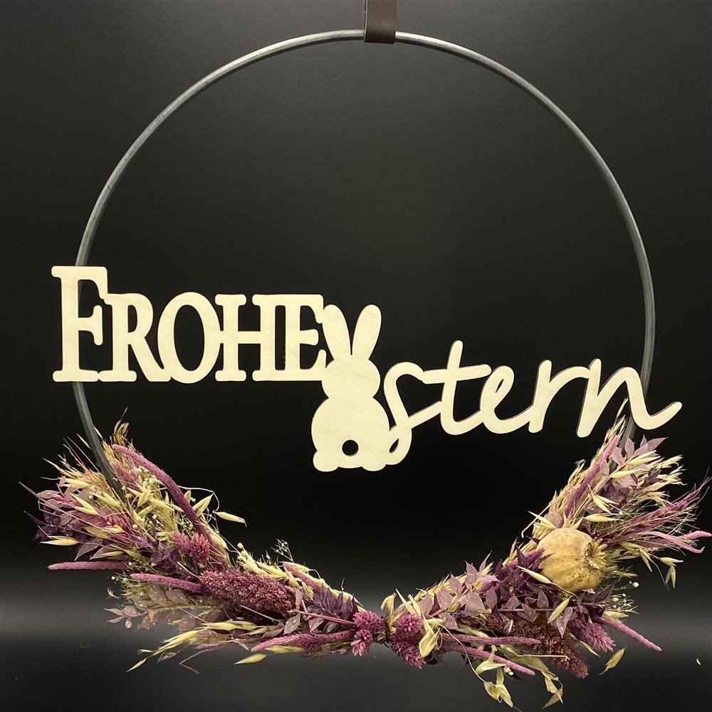 Flower Hoop lila, Ostern
