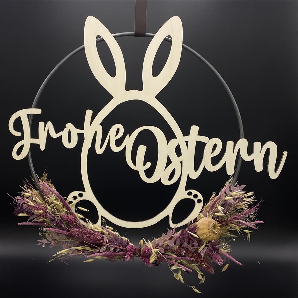 Flower Hoop lila, Ostern