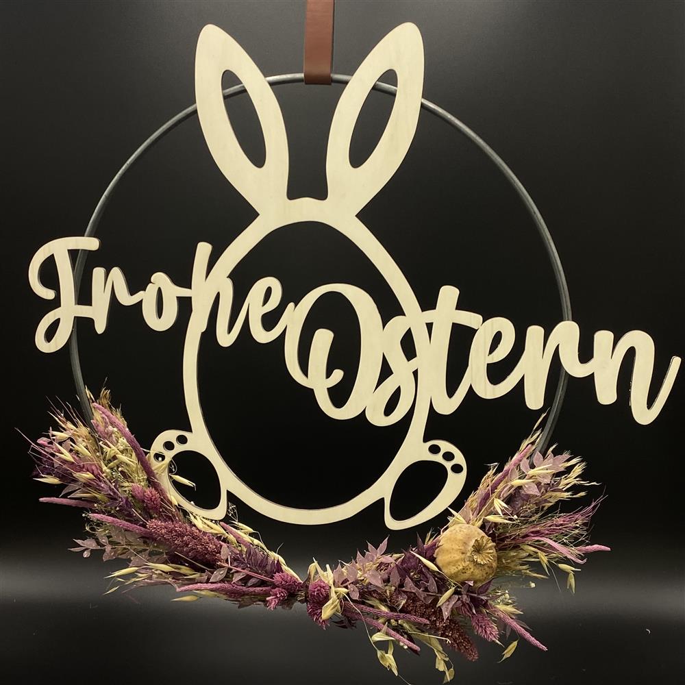 Flower Hoop lila, Ostern
