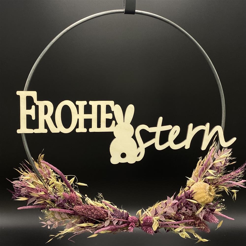 Flower Hoop lila, Ostern