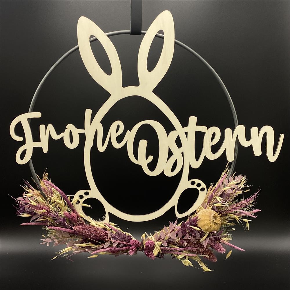 Flower Hoop lila, Ostern