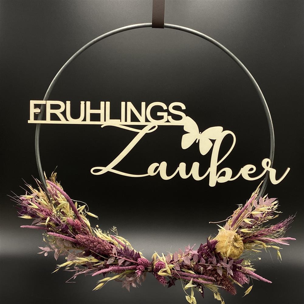 Flower Hoop lila, Ostern