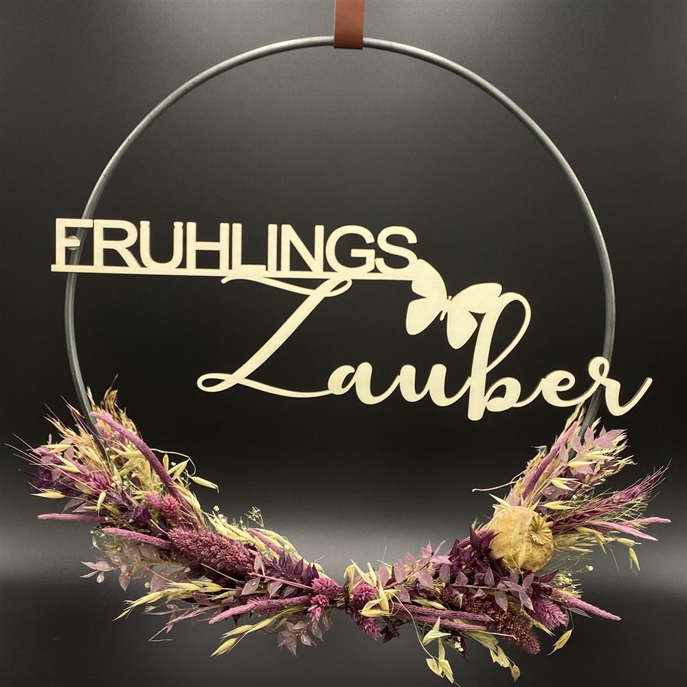 Flower Hoop lila, Ostern