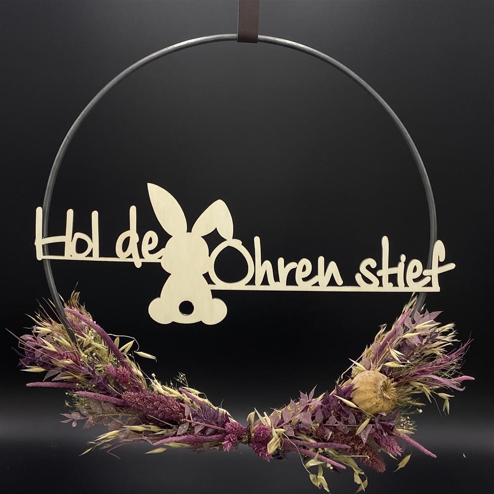 Flower Hoop lila, Ostern