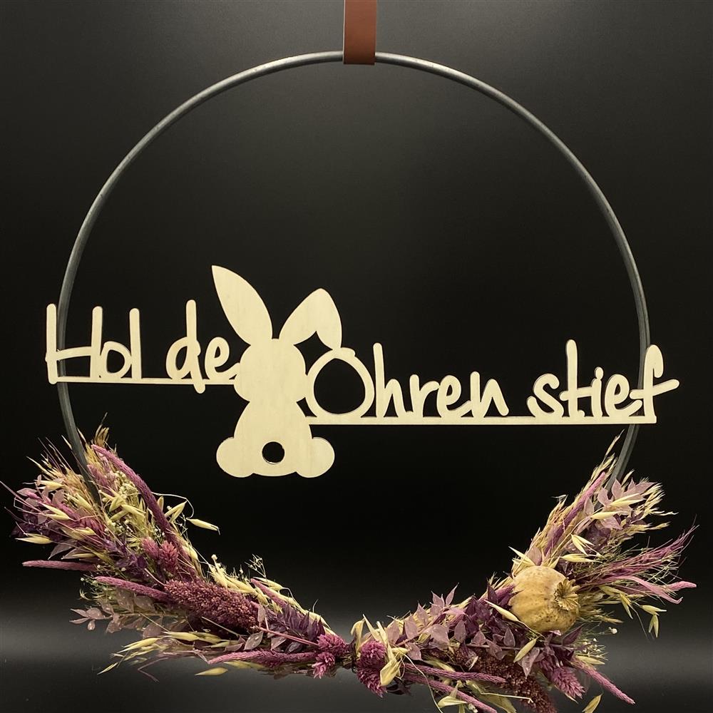 Flower Hoop lila, Ostern