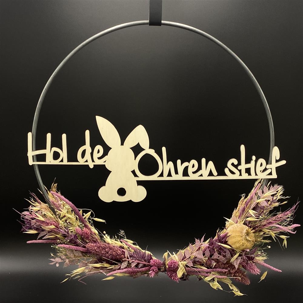 Flower Hoop lila, Ostern