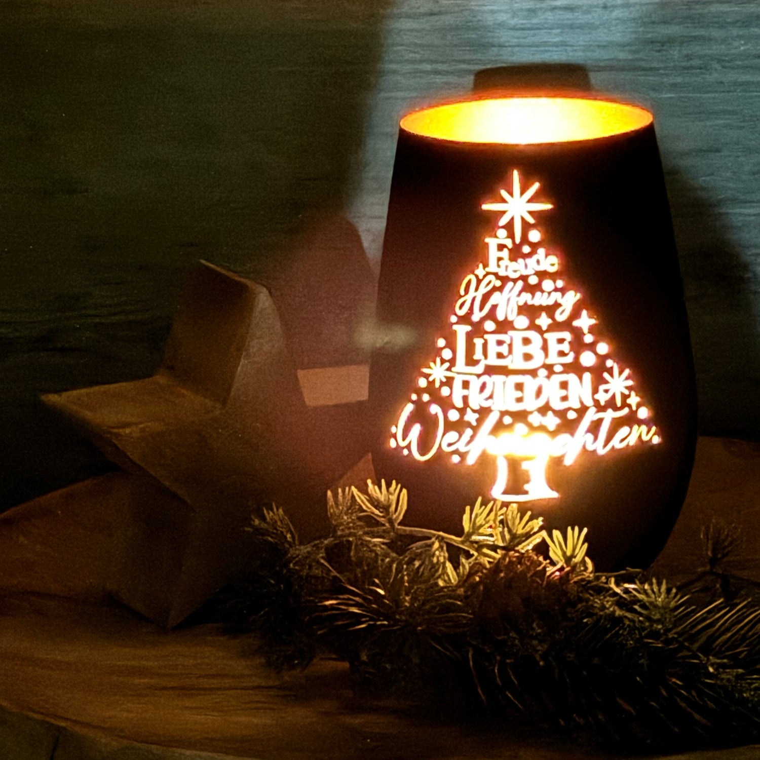 Deko Light - Freude, Hoffnung, Liebe, Frieden, Weihnachten