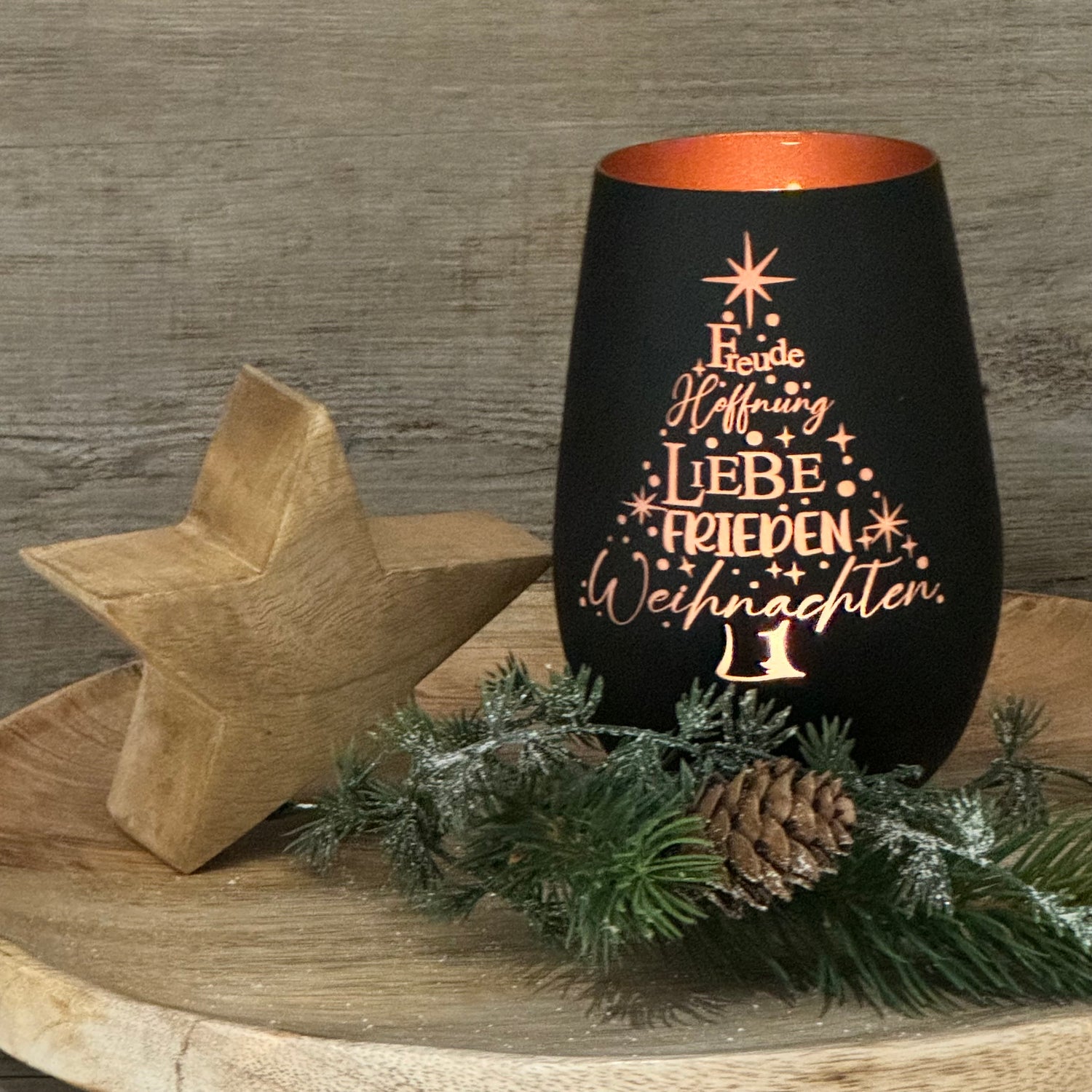 Deko Light - Freude, Hoffnung, Liebe, Frieden, Weihnachten