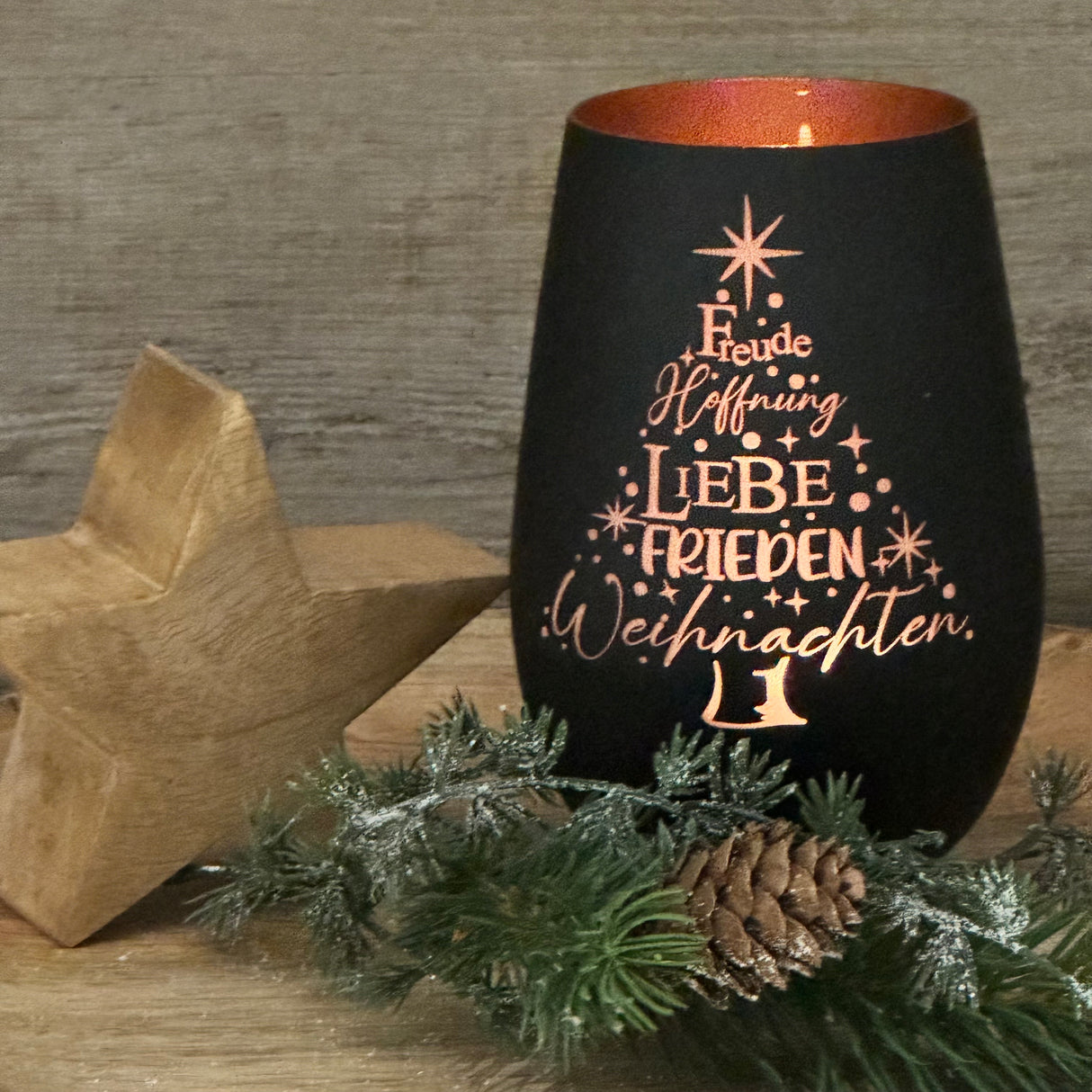 Deko Light - Freude, Hoffnung, Liebe, Frieden, Weihnachten