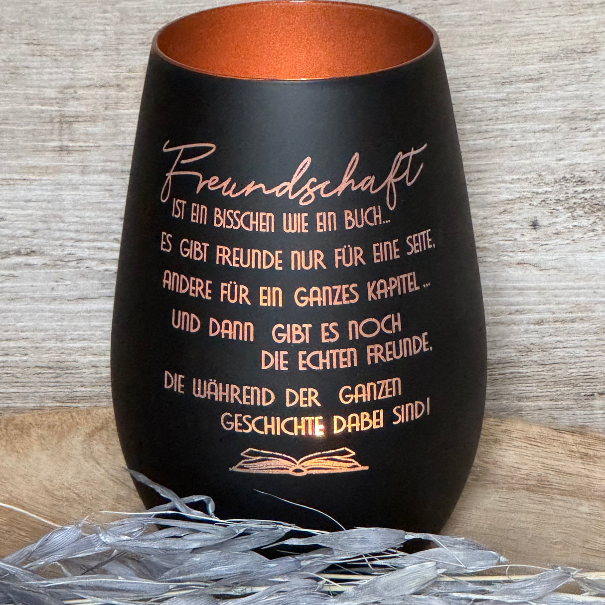 Deko Light - Freundschaft ist wie ein Buch, personalisierbar