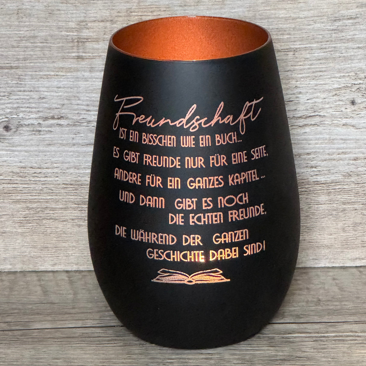 Deko Light - Freundschaft ist wie ein Buch, personalisierbar