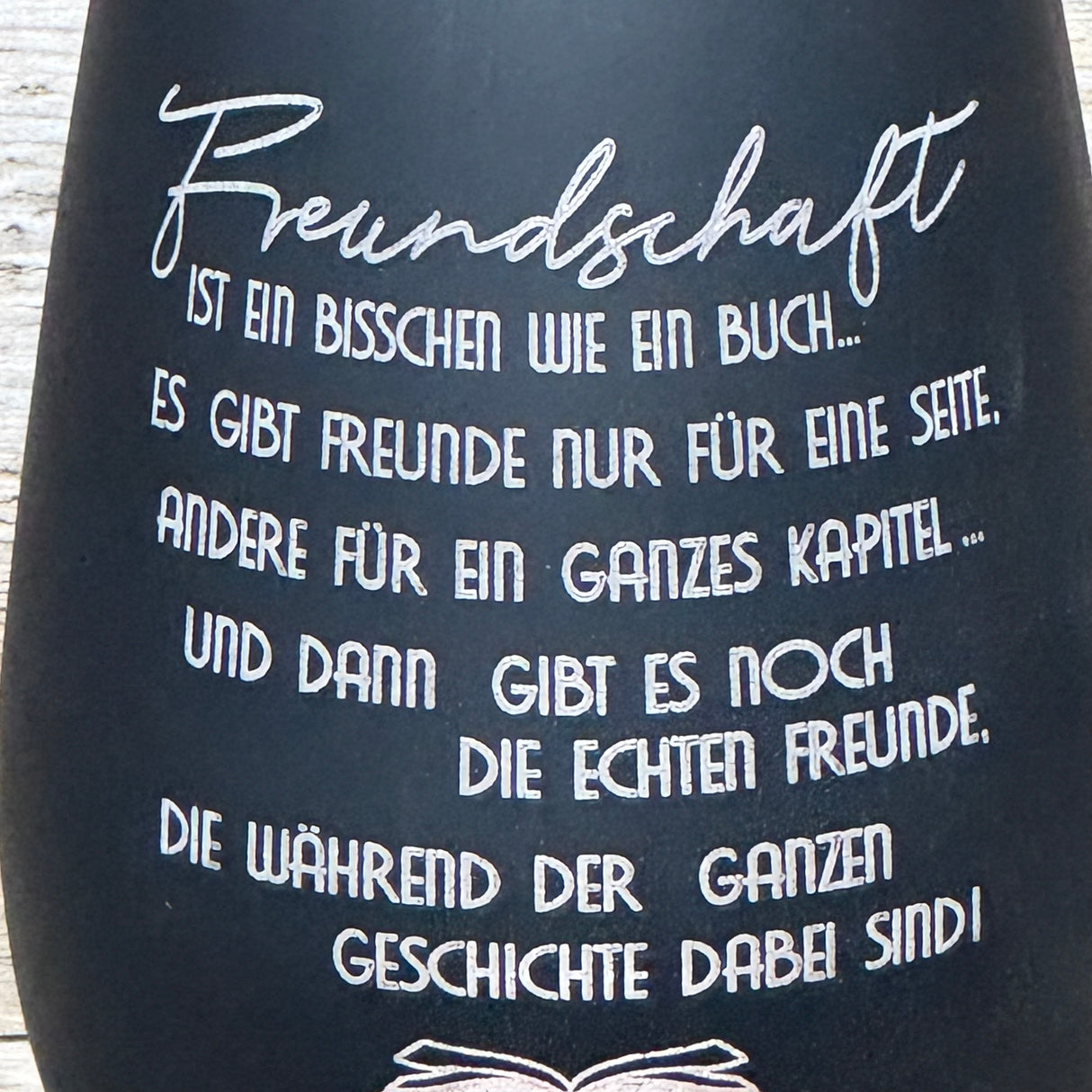 Deko Light - Freundschaft ist wie ein Buch, personalisierbar