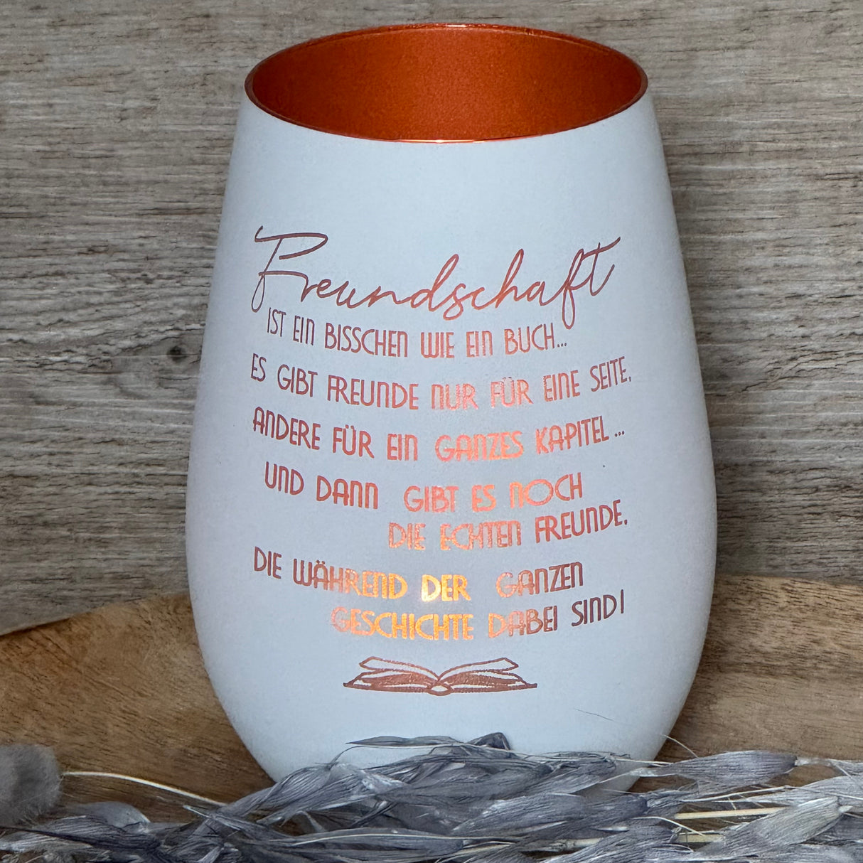 Deko Light - Freundschaft ist wie ein Buch, personalisierbar