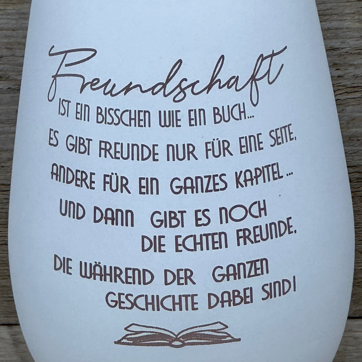 Deko Light - Freundschaft ist wie ein Buch, personalisierbar