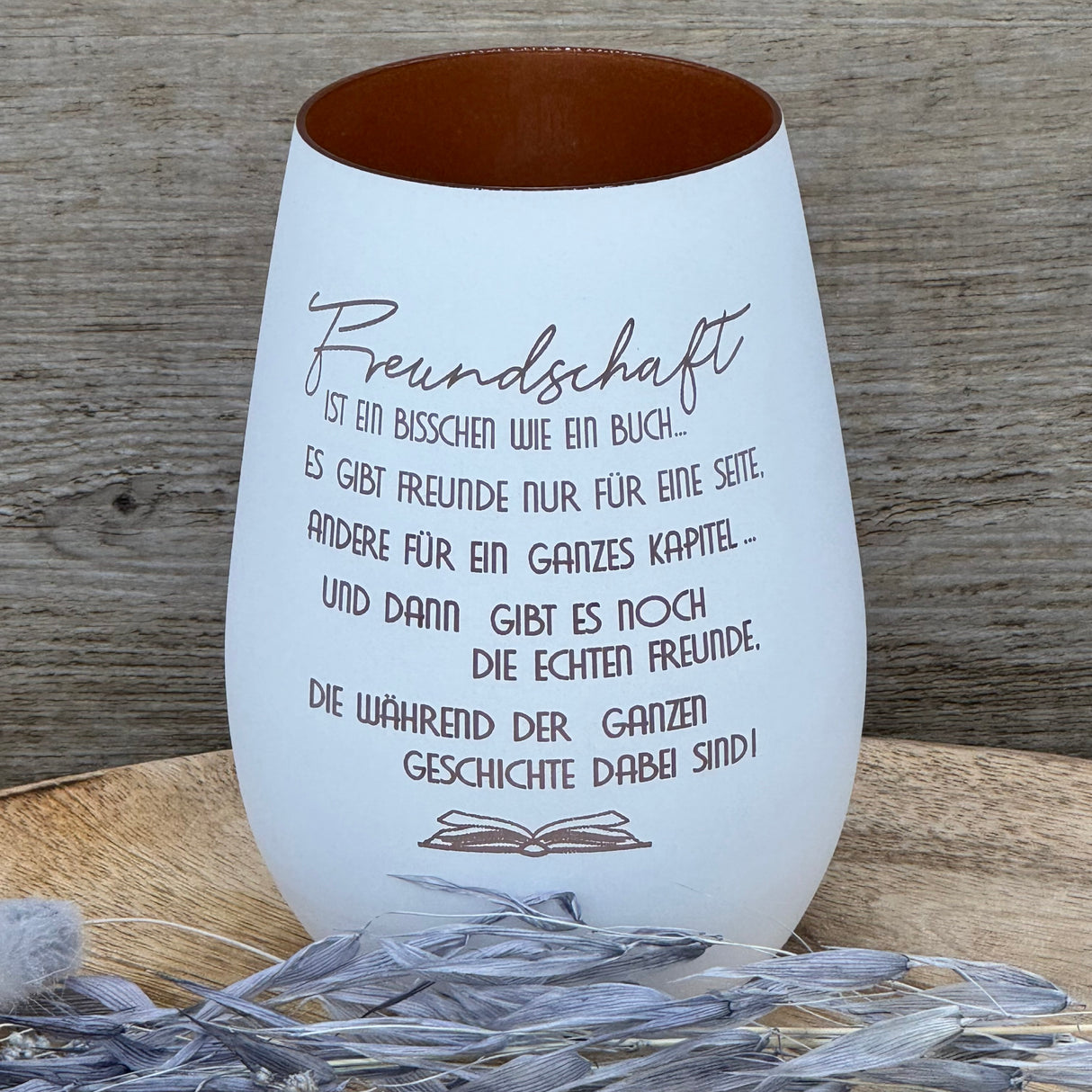 Deko Light - Freundschaft ist wie ein Buch, personalisierbar