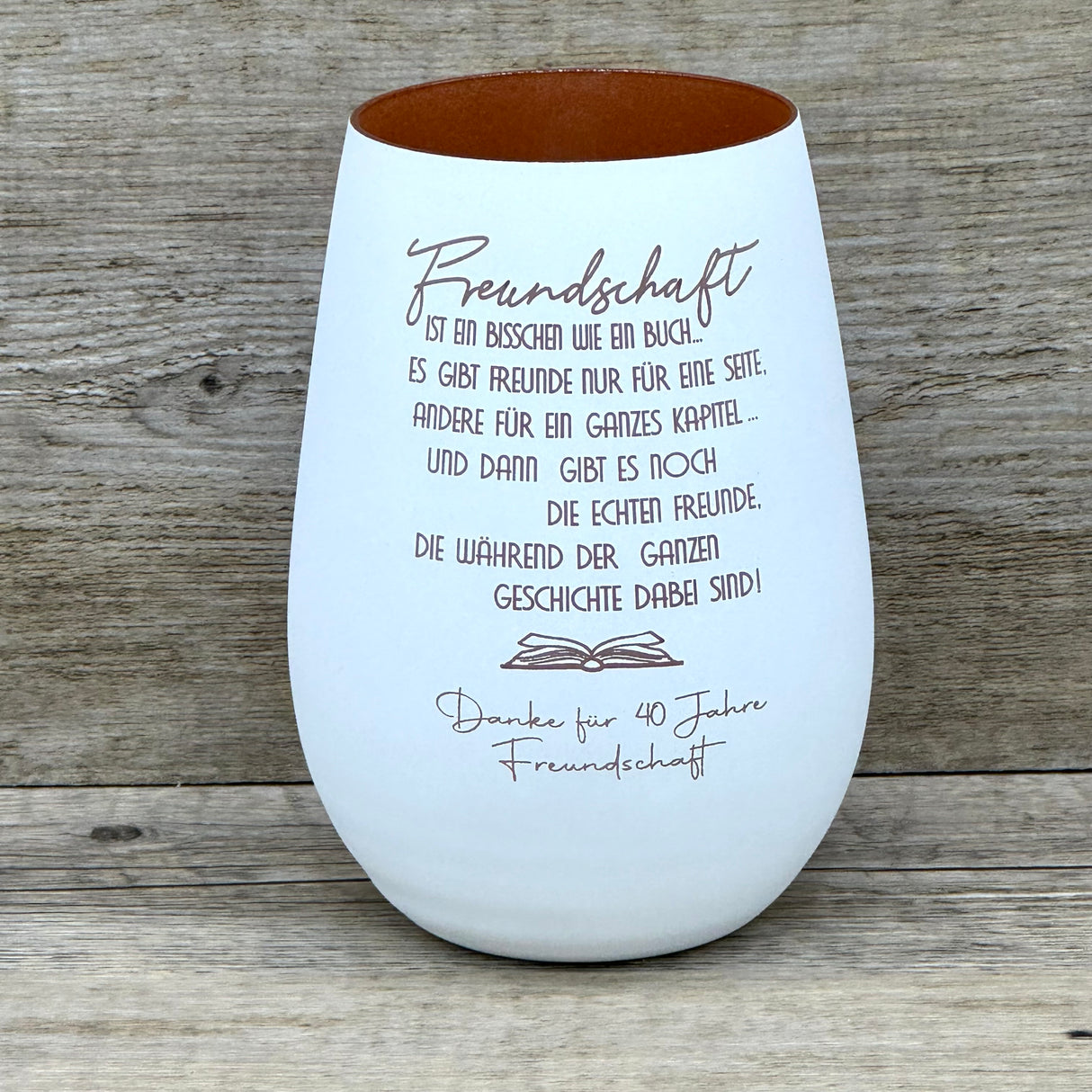 Deko Light - Freundschaft ist wie ein Buch, personalisierbar