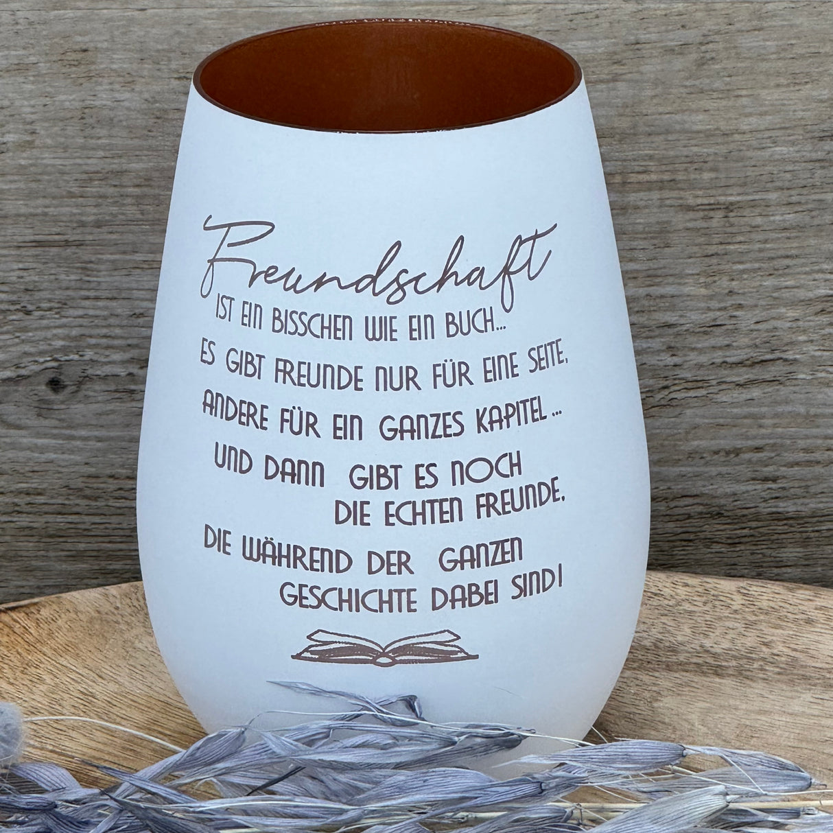 Deko Light - Freundschaft ist wie ein Buch, personalisierbar