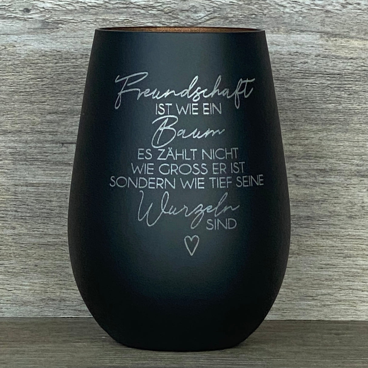 Deko Light - Freundschaft ist wie ein Baum, Geschenk für Freunde, personalisierbares Windlicht