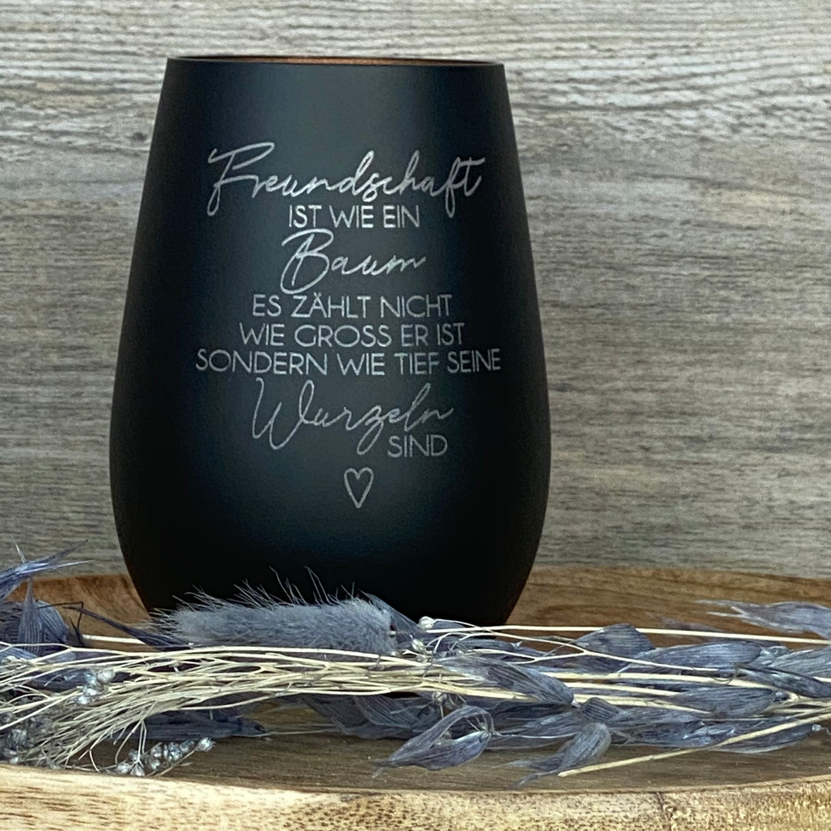 Deko Light - Freundschaft ist wie ein Baum, Geschenk für Freunde, personalisierbares Windlicht