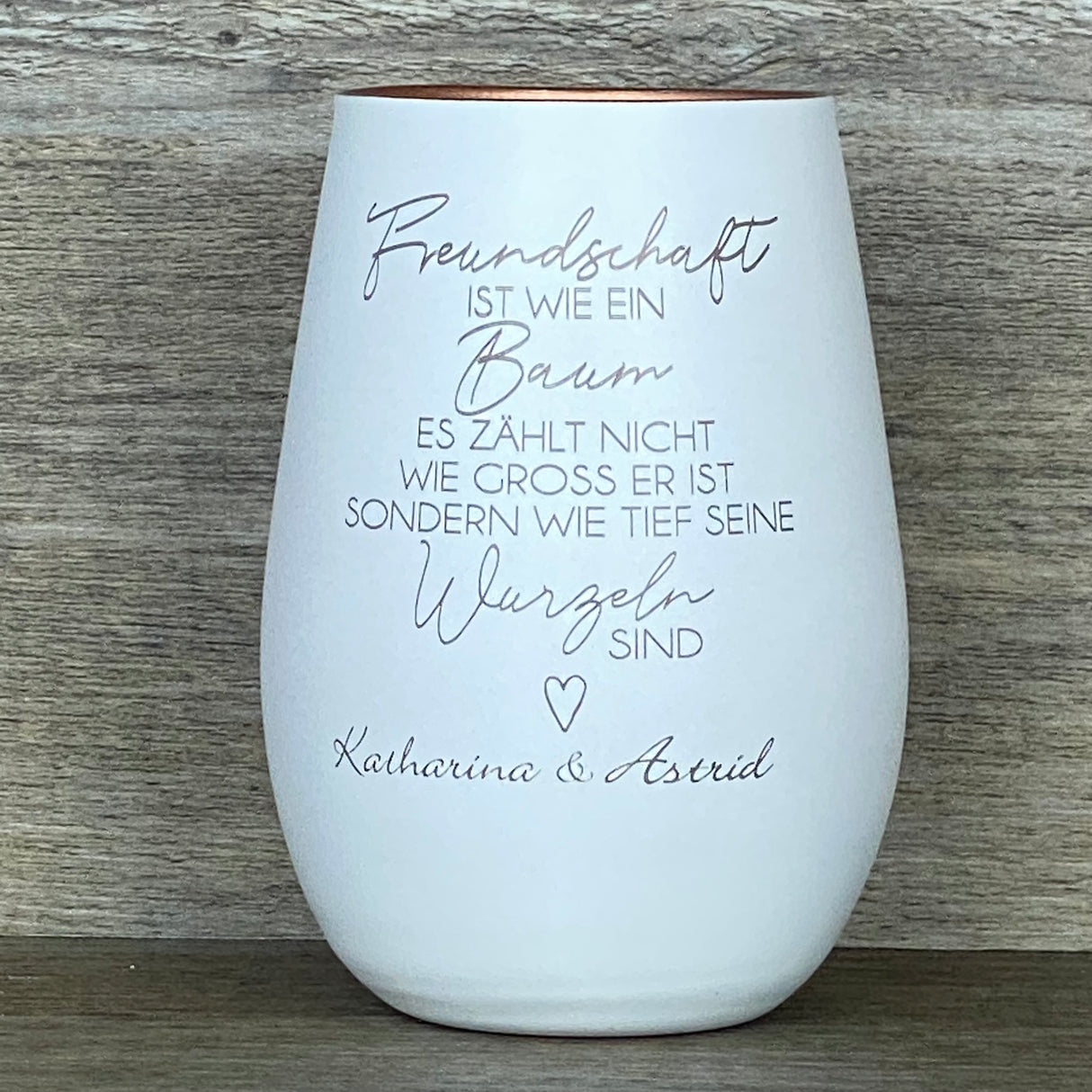 Deko Light - Freundschaft ist wie ein Baum, Geschenk für Freunde, personalisierbares Windlicht