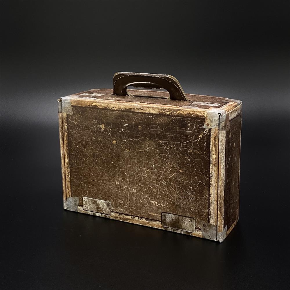 Geschenkkoffer lederoptik, klein, neutral