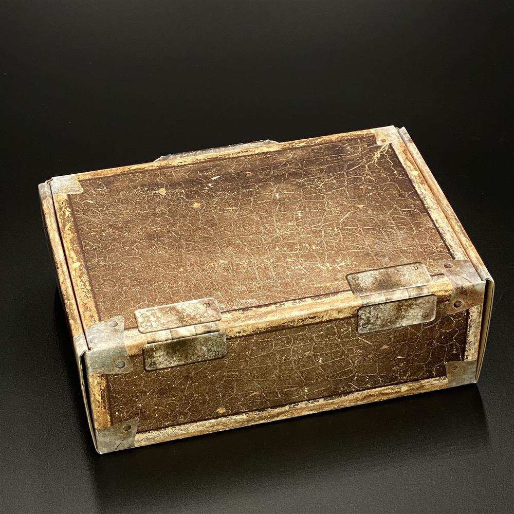 Geschenkkoffer lederoptik, klein, neutral