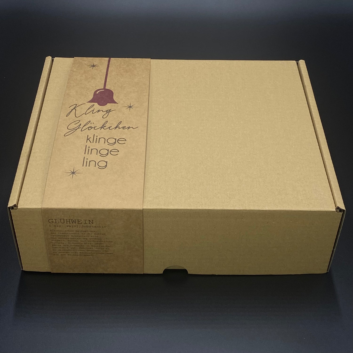 Geschenkpaket Glühwein, rot, personalisierbar