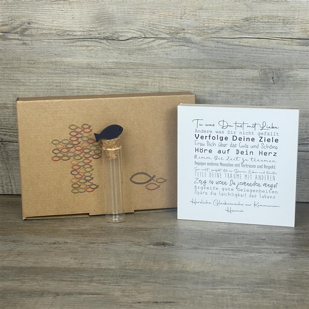 Geschenkset Kommunion, personalisiert